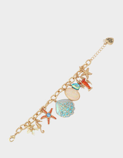 SEALIFE CHARM FLEX BRACELET BLUE - JEWELRY - Betsey Johnson