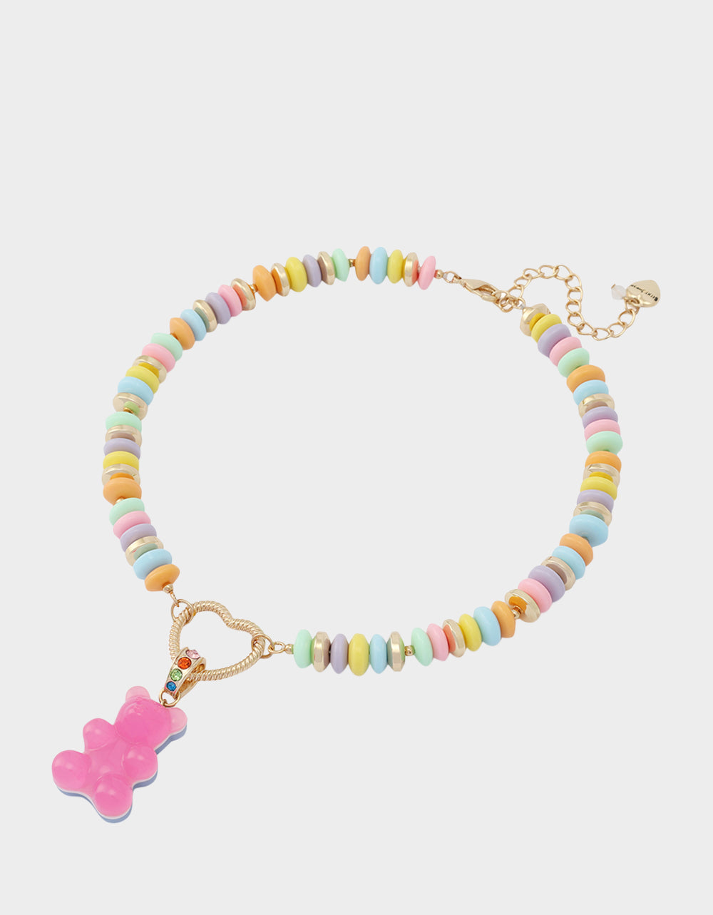 GUMMY BEAR SHORT PENDANT NECKLACE PINK - JEWELRY - Betsey Johnson - view 3