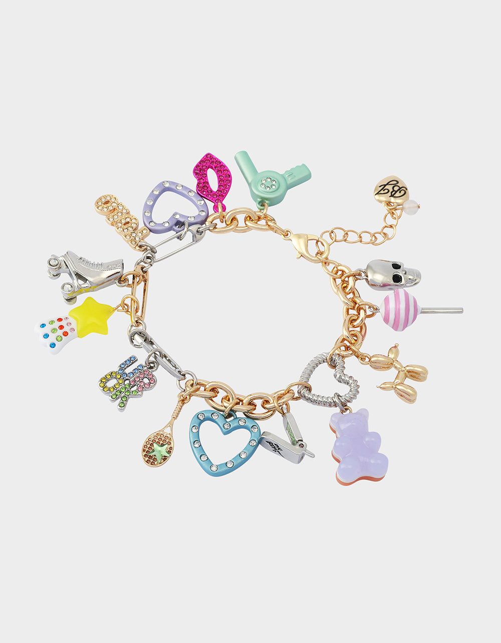 RETRO CHARM FLEX BRACELET MULTI - JEWELRY - Betsey Johnson - view 2