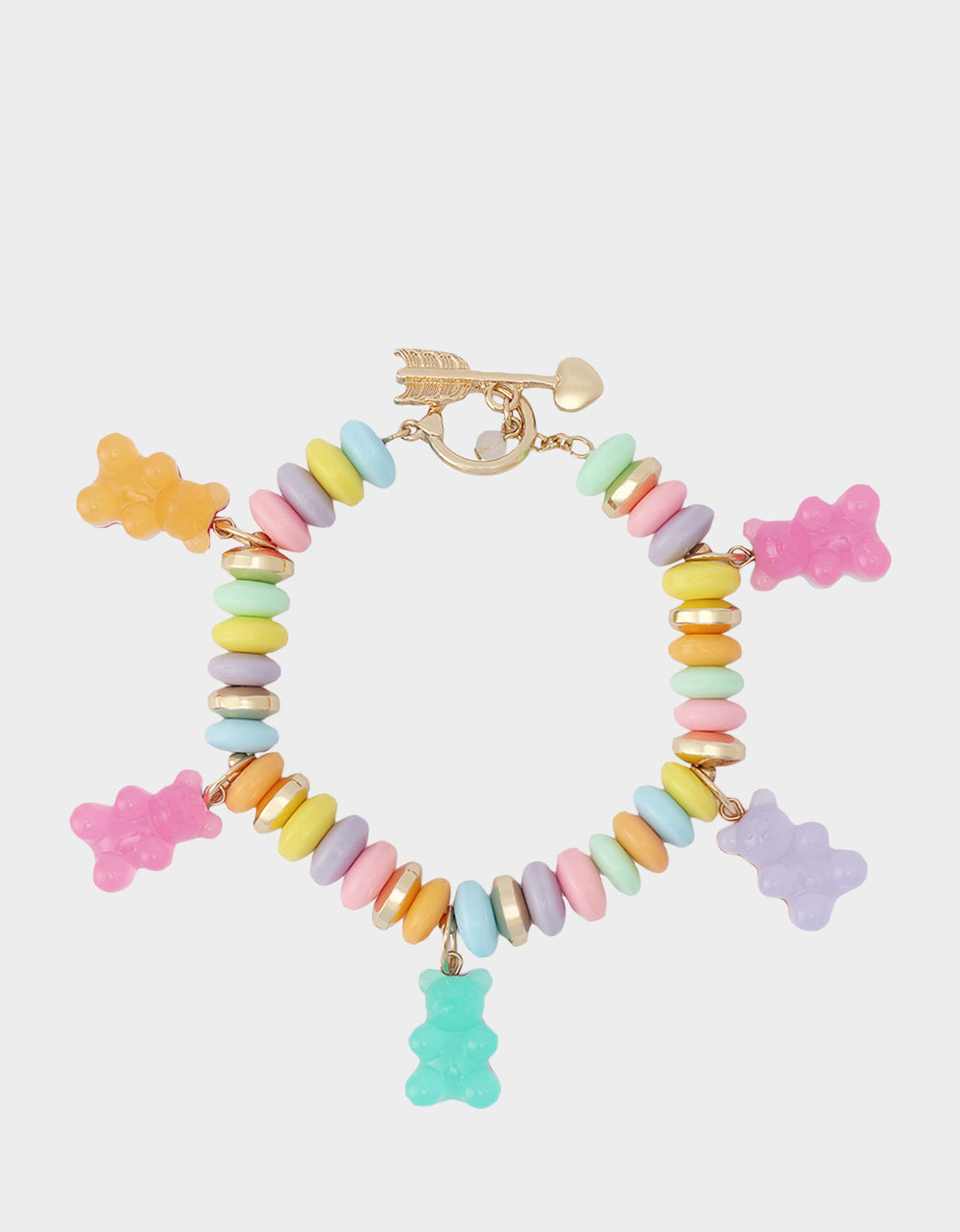 GUMMY BEAR CHARM FLEX BRACELET MULTI - JEWELRY - Betsey Johnson