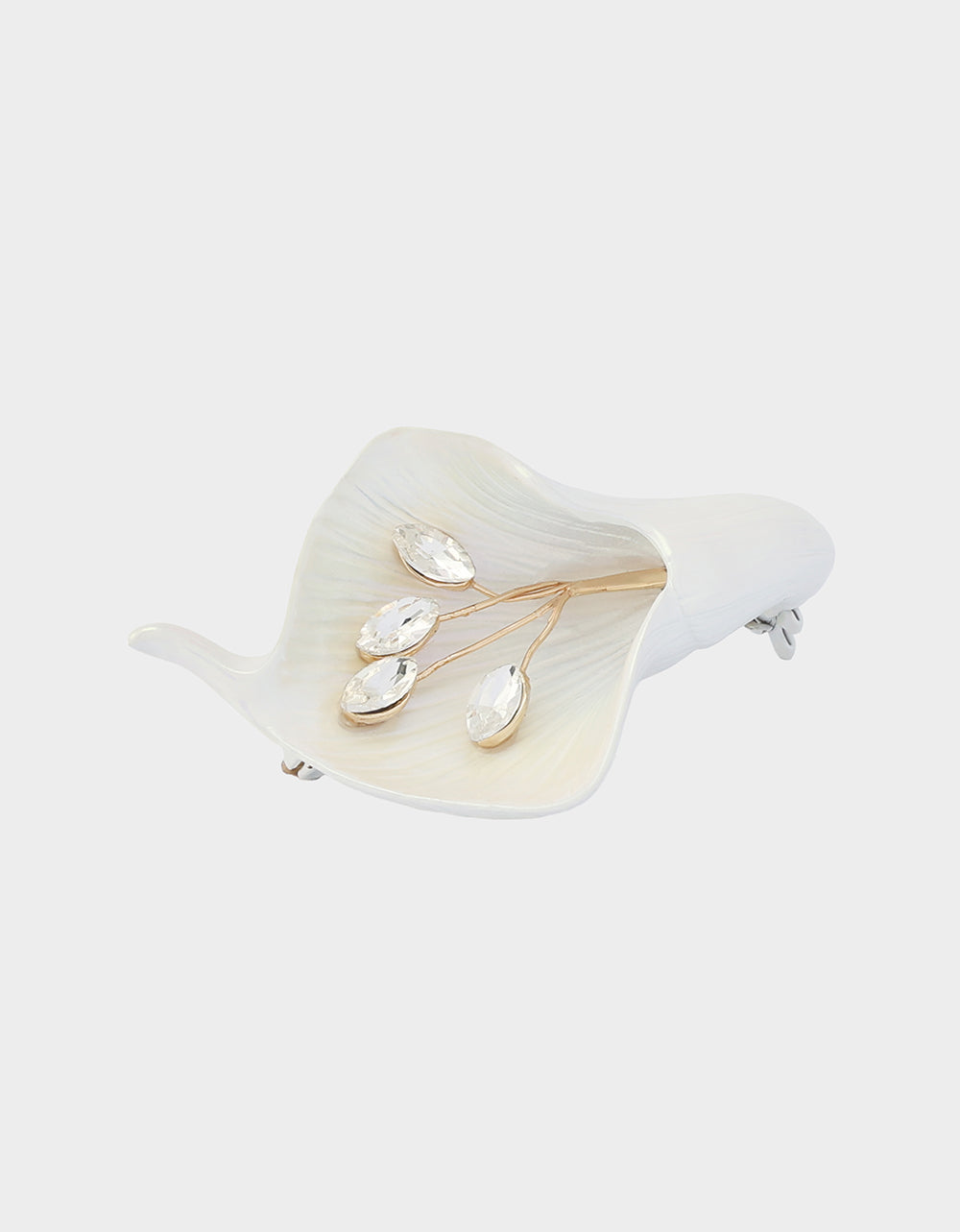 CALLA LILY BROOCH WHITE - JEWELRY - Betsey Johnson - view 3