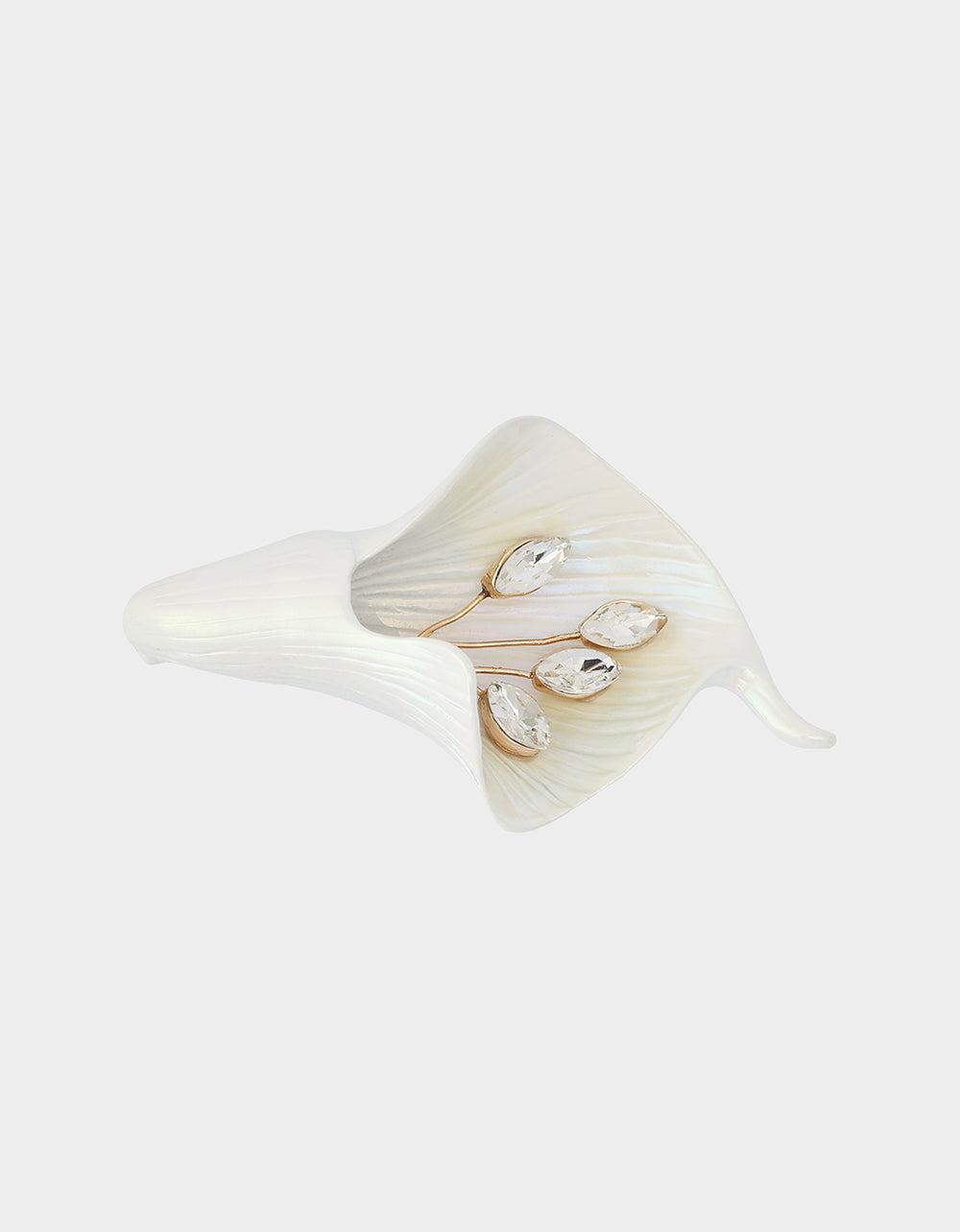 CALLA LILY BROOCH WHITE - JEWELRY - Betsey Johnson