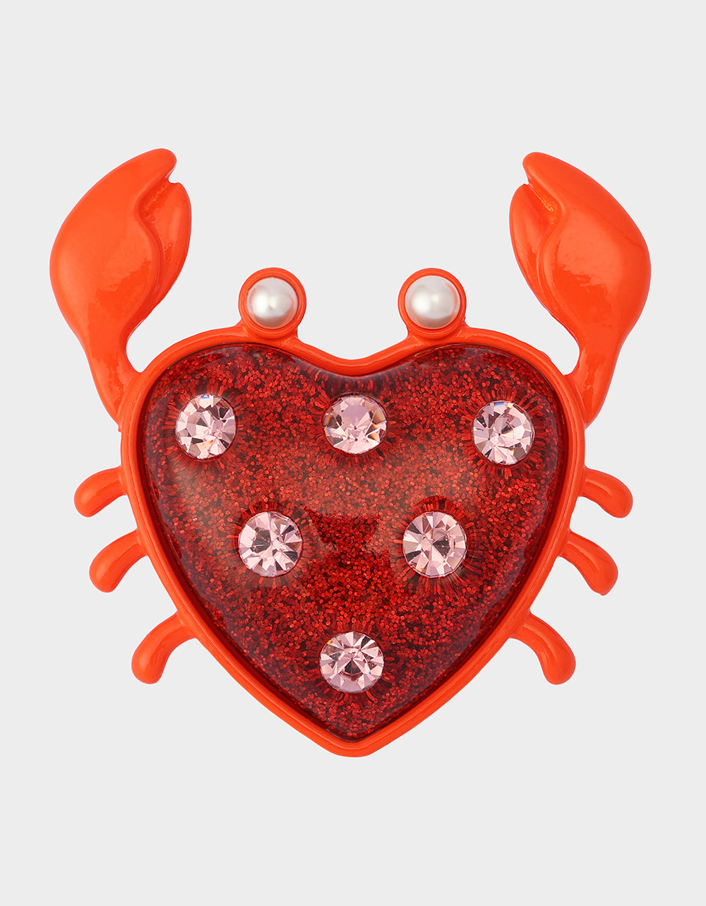 CRAB BROOCH RED - JEWELRY - Betsey Johnson