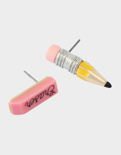MISMATCH ERASER STUD EARRING MULTI - JEWELRY - Betsey Johnson