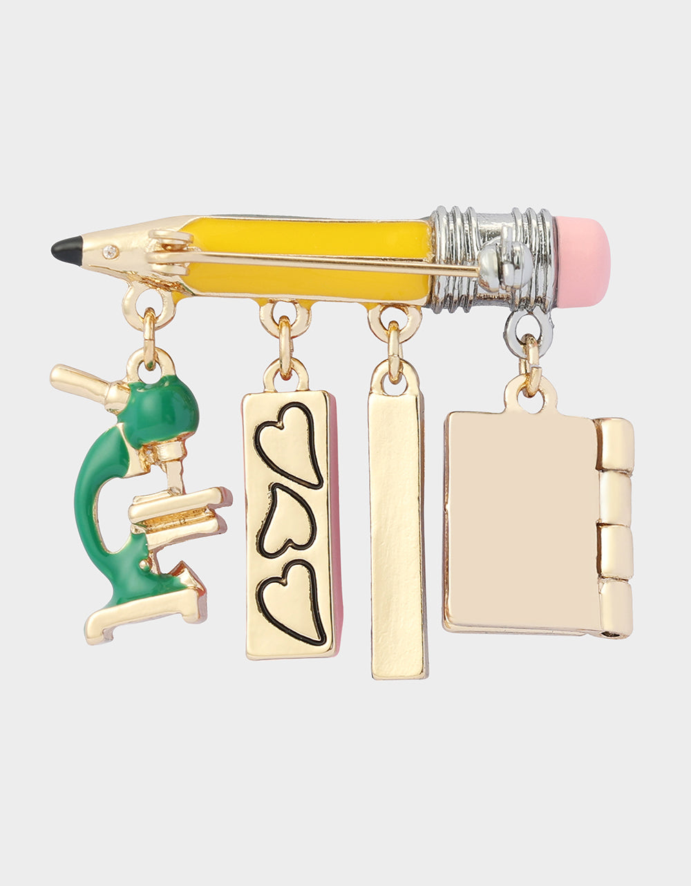 SCHOOL SUPPLIES BROOCH MULTI - JEWELRY - Betsey Johnson - view 3
