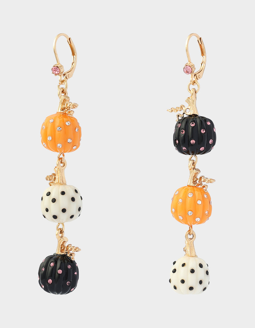 PUMPKIN LINEAR EARRING MULTI - JEWELRY - Betsey Johnson