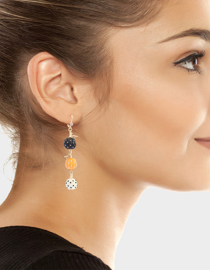 PUMPKIN LINEAR EARRING MULTI - JEWELRY - Betsey Johnson