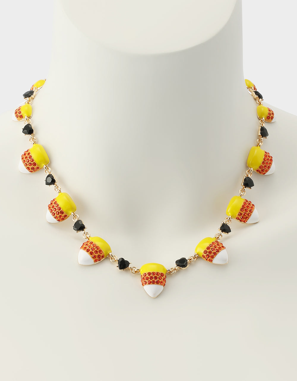 CANDY CORN FRONTAL NECKLACE ORANGE - view 4