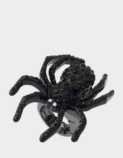 SPIDER COCKTAIL RING BLACK - JEWELRY - Betsey Johnson