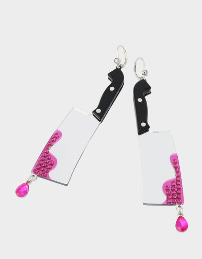 CLEAVER LEVERBACK EARRINGS PINK - JEWELRY - Betsey Johnson