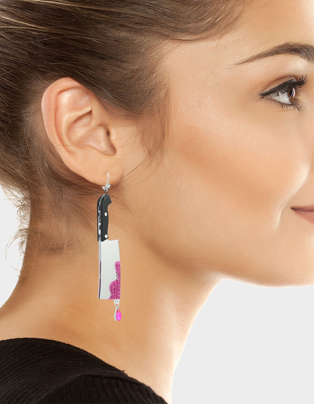 CLEAVER LEVERBACK EARRINGS PINK - view 3