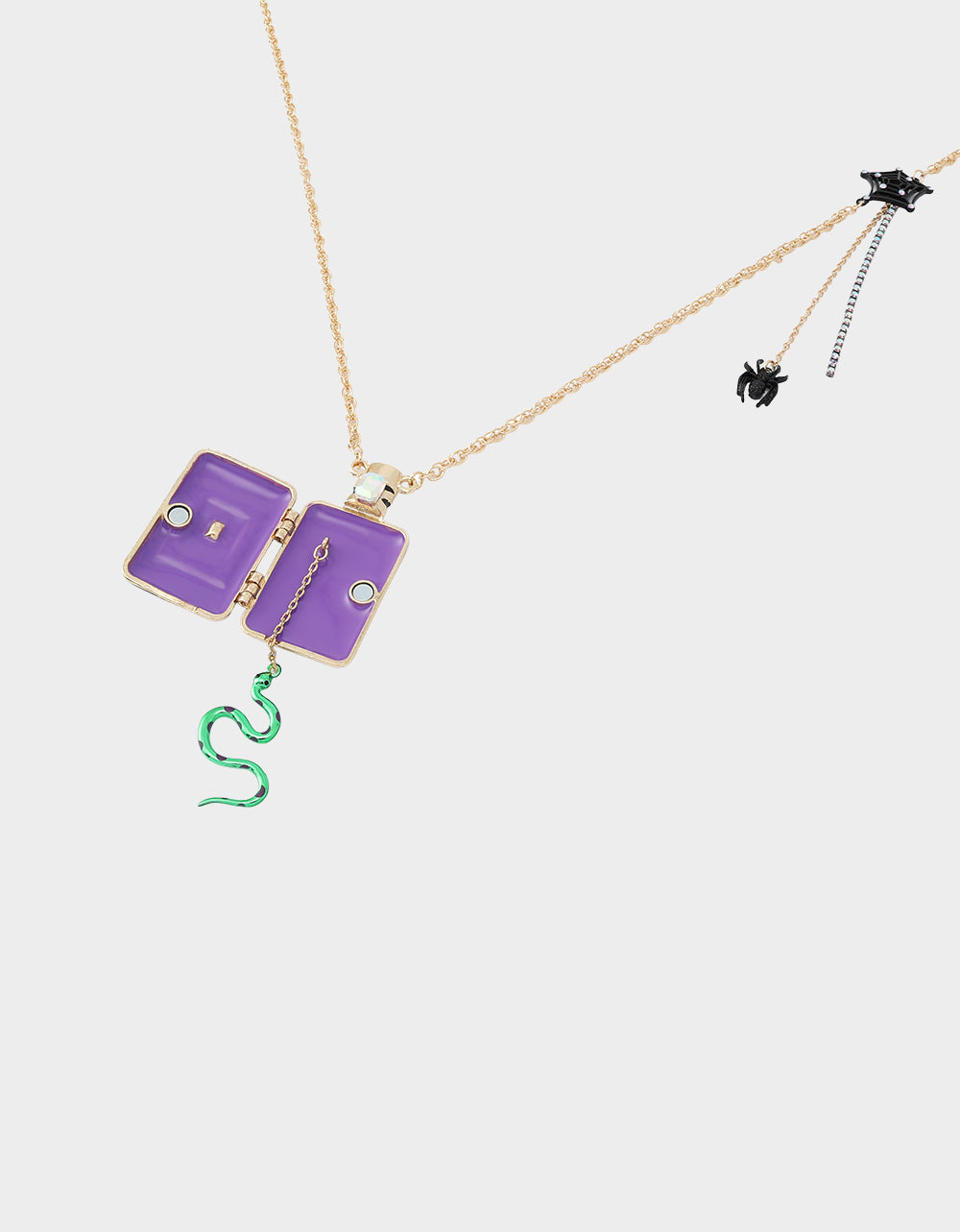 POISON LONG PENDANT NECKLACE BLACK - view 5