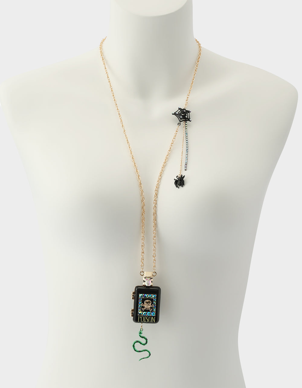 POISON LONG PENDANT NECKLACE BLACK - view 3