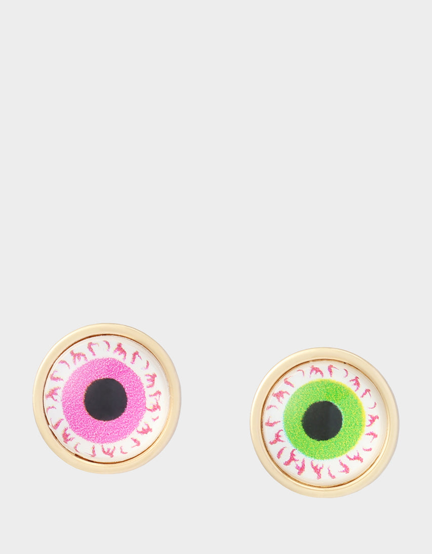 EYEBALL STUD EARRING MULTI - JEWELRY - Betsey Johnson