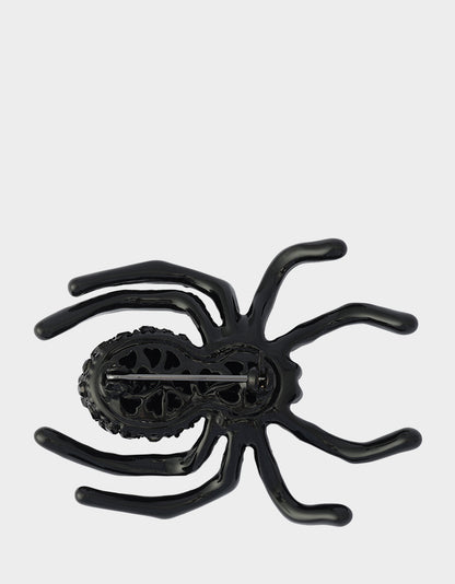 SPIDER BROOCH BLACK