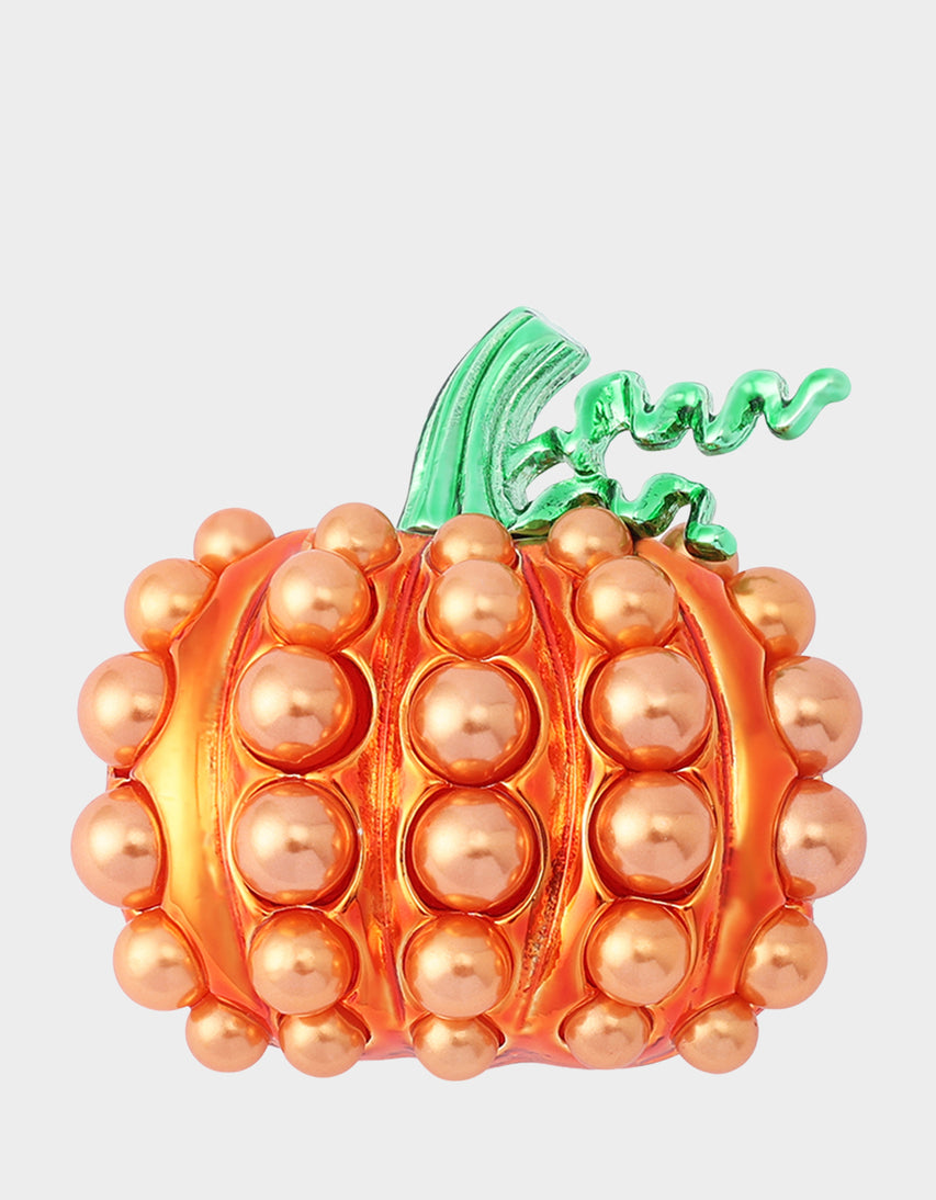 PUMPKIN BROOCH ORANGE - JEWELRY - Betsey Johnson