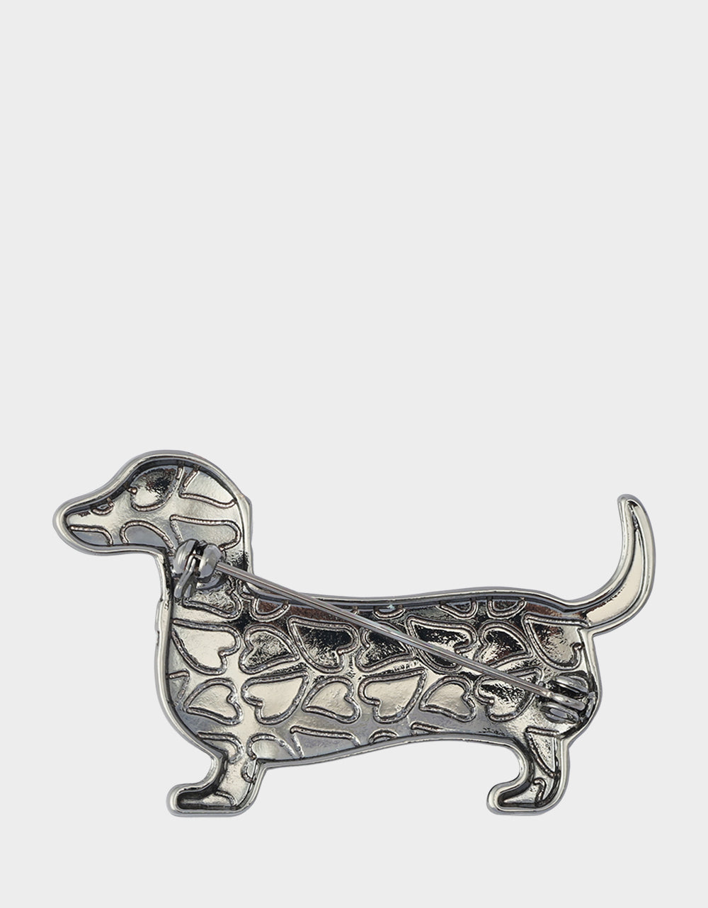 SKELETON DACHSHUND BROOCH BLACK - view 4