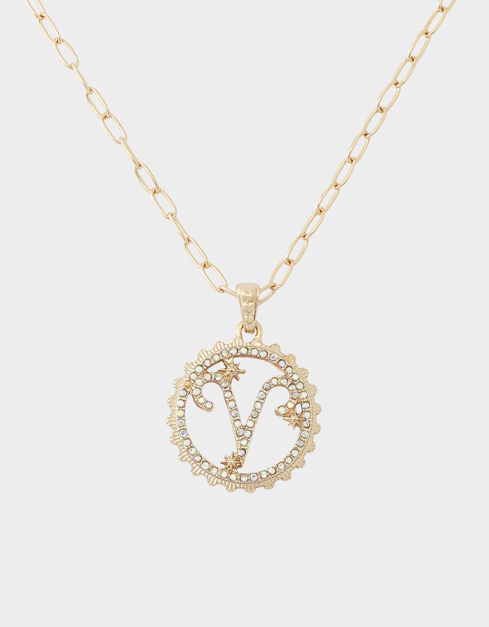 ARIES CHARM PENDANT LIGHT BLUE - JEWELRY - Betsey Johnson - view 3