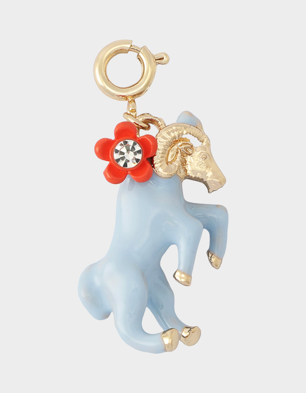 ARIES CHARM PENDANT LIGHT BLUE - JEWELRY - Betsey Johnson - view 4