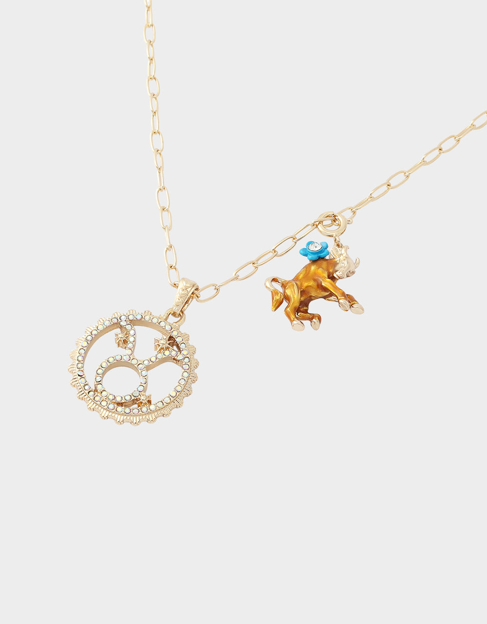 TAURUS CHARM PENDANT BROWN - JEWELRY - Betsey Johnson - view 2