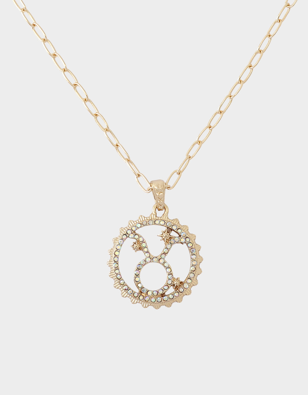 TAURUS CHARM PENDANT BROWN - JEWELRY - Betsey Johnson - view 3