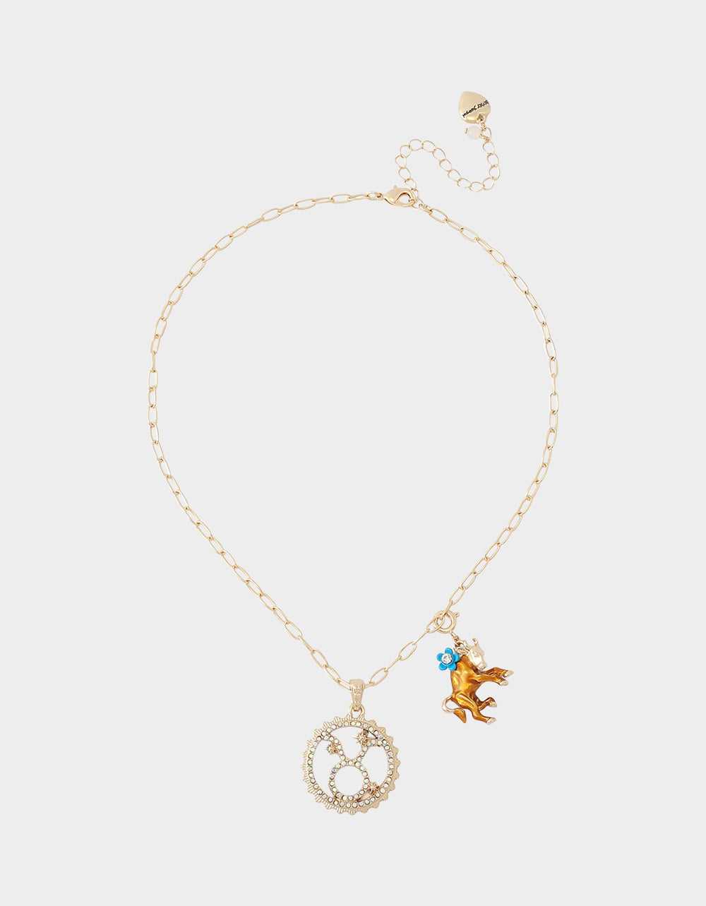 TAURUS CHARM PENDANT BROWN - JEWELRY - Betsey Johnson - view 5