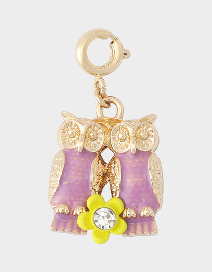 GEMINI CHARM PENDANT LIGHT PINK - JEWELRY - Betsey Johnson