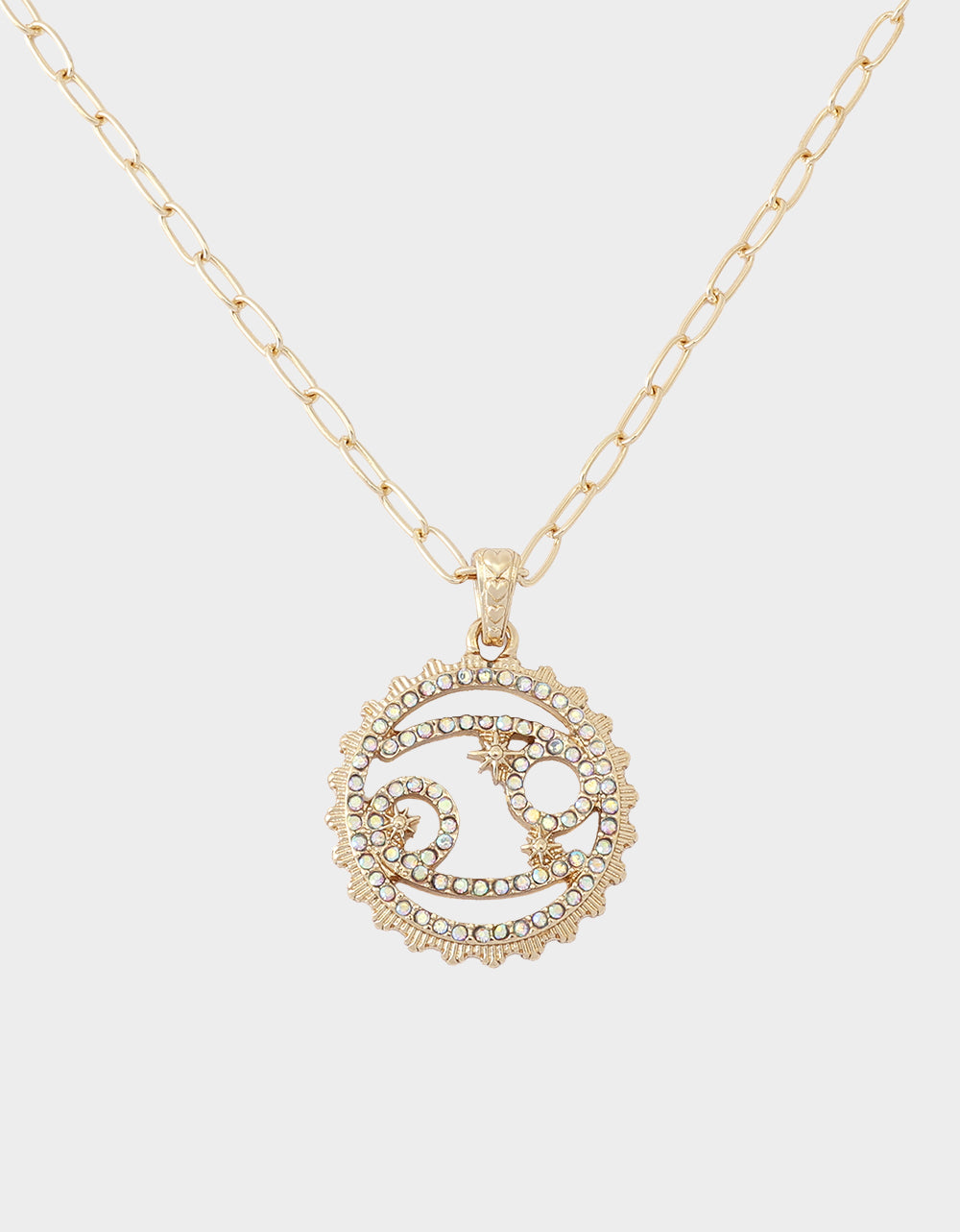 CANCER CHARM PENDANT CORAL - JEWELRY - Betsey Johnson - view 3