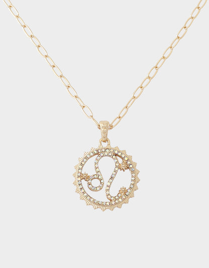 LEO CHARM PENDANT YELLOW - JEWELRY - Betsey Johnson