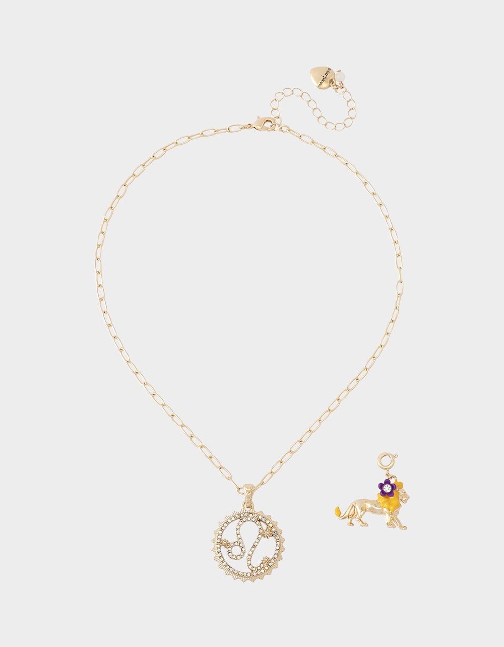LEO CHARM PENDANT YELLOW - JEWELRY - Betsey Johnson - view 6
