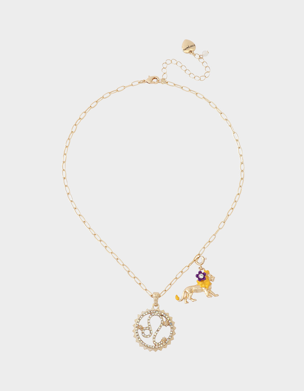 LEO CHARM PENDANT YELLOW - JEWELRY - Betsey Johnson - view 5