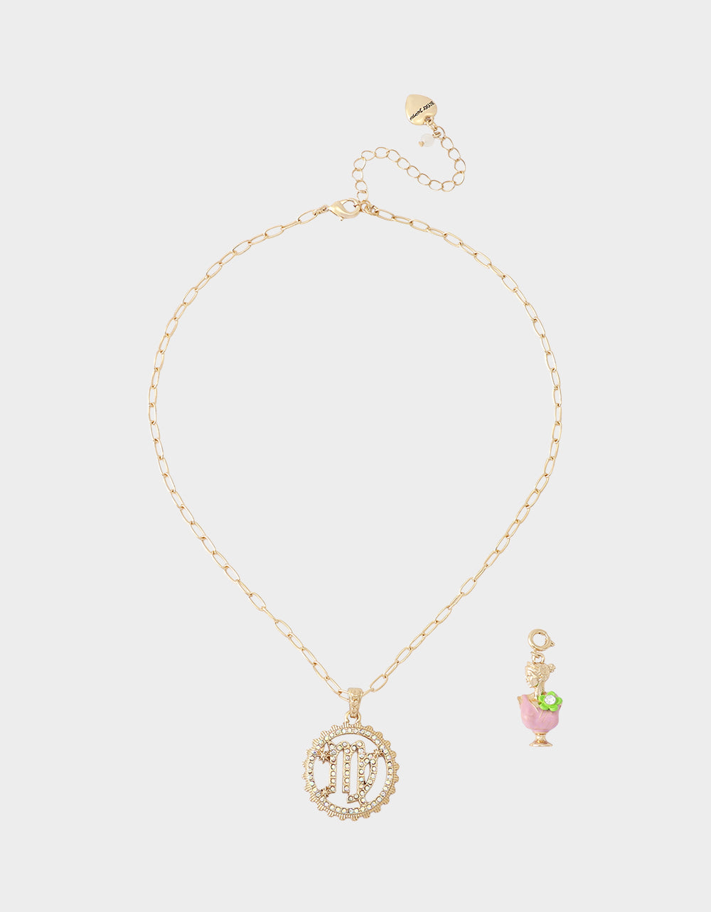 VIRGO CHARM PENDANT PINK - JEWELRY - Betsey Johnson - view 6