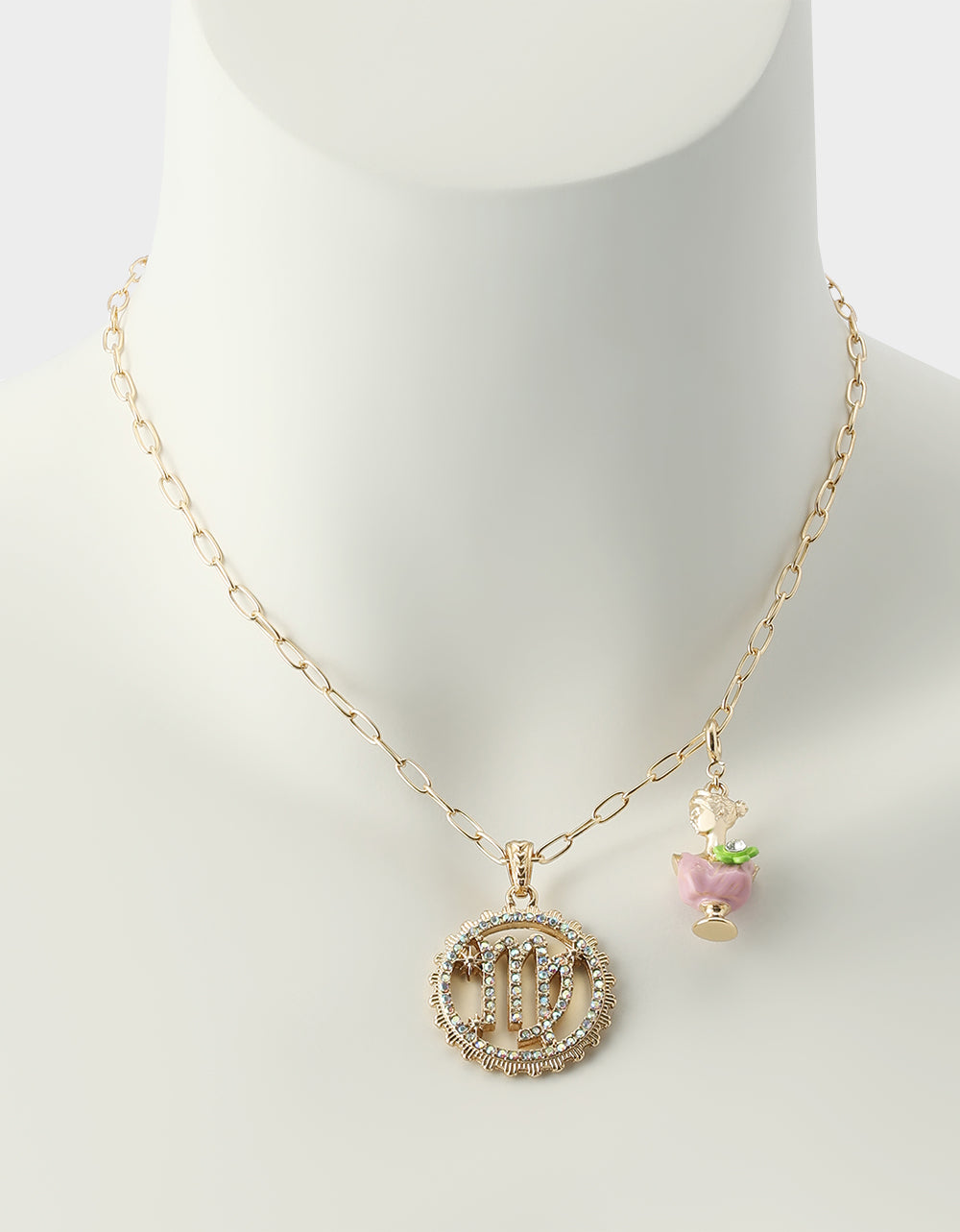 VIRGO CHARM PENDANT PINK - JEWELRY - Betsey Johnson - view 7