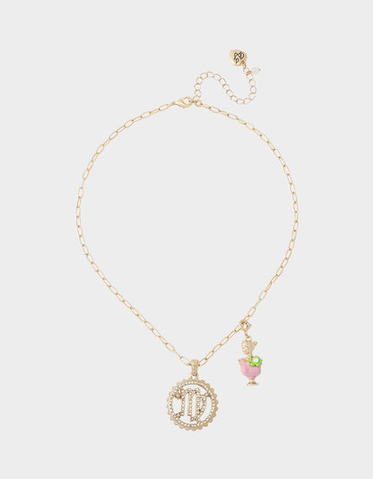 VIRGO CHARM PENDANT PINK - JEWELRY - Betsey Johnson