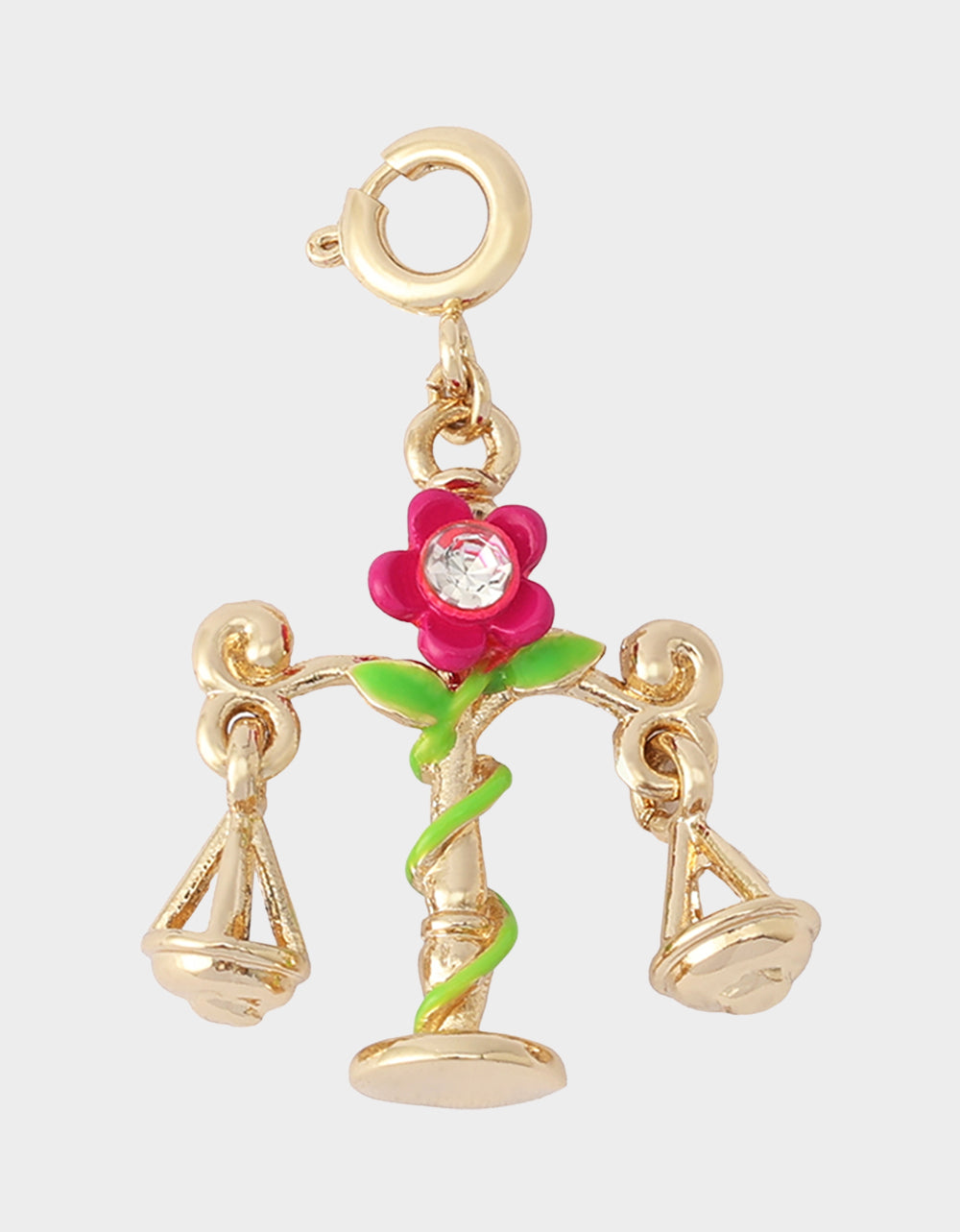 LIBRA CHARM PENDANT FUCHSIA - JEWELRY - Betsey Johnson - view 4