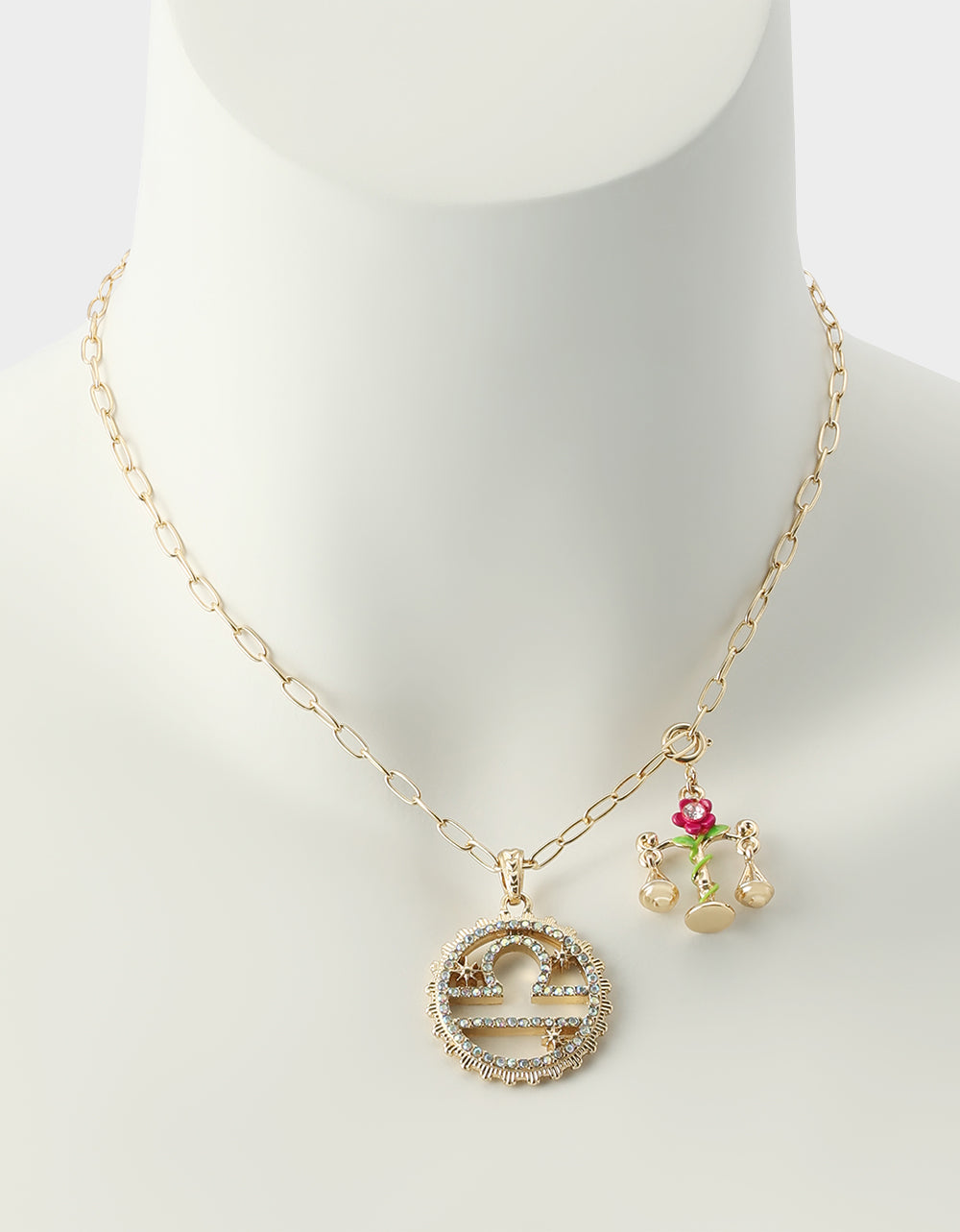 LIBRA CHARM PENDANT FUCHSIA - JEWELRY - Betsey Johnson - view 7