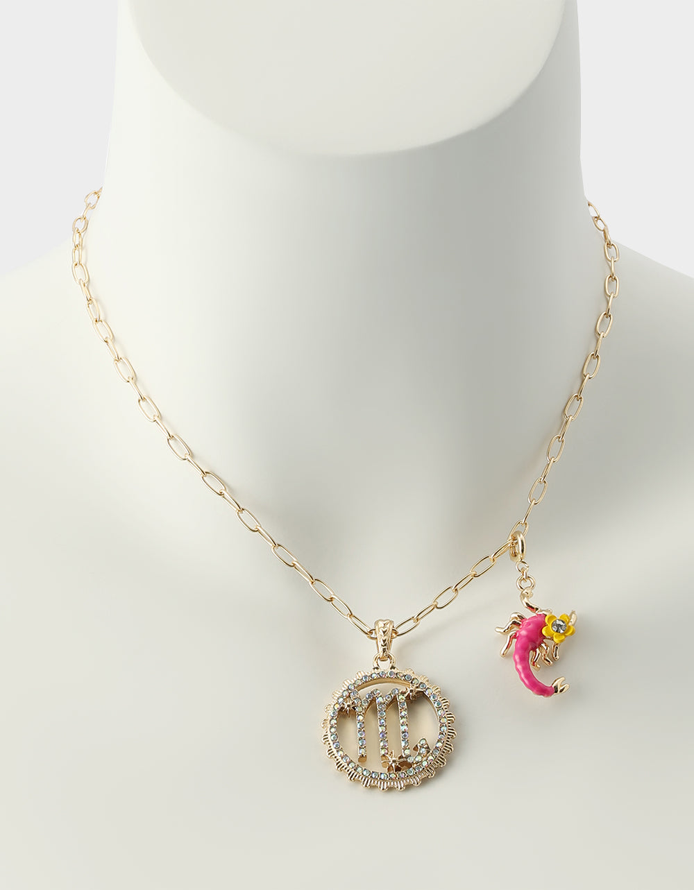 SCORPIO CHARM PENDANT PINK - JEWELRY - Betsey Johnson - view 7