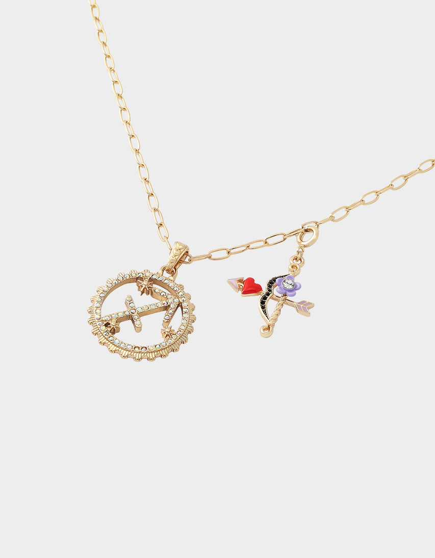 SAGITTARIUS CHARM PENDANT PURPLE - JEWELRY - Betsey Johnson
