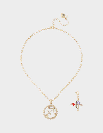 SAGITTARIUS CHARM PENDANT PURPLE - JEWELRY - Betsey Johnson