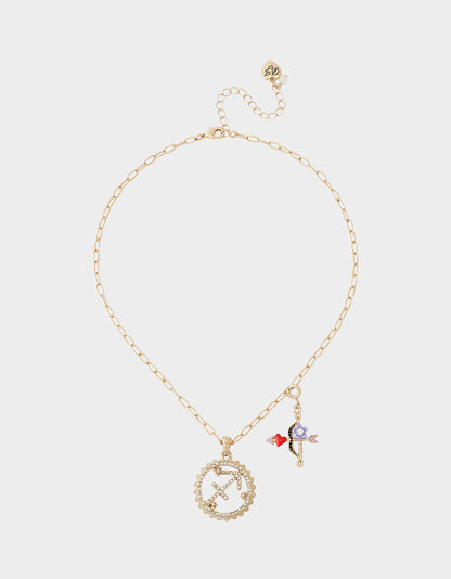 SAGITTARIUS CHARM PENDANT PURPLE - JEWELRY - Betsey Johnson