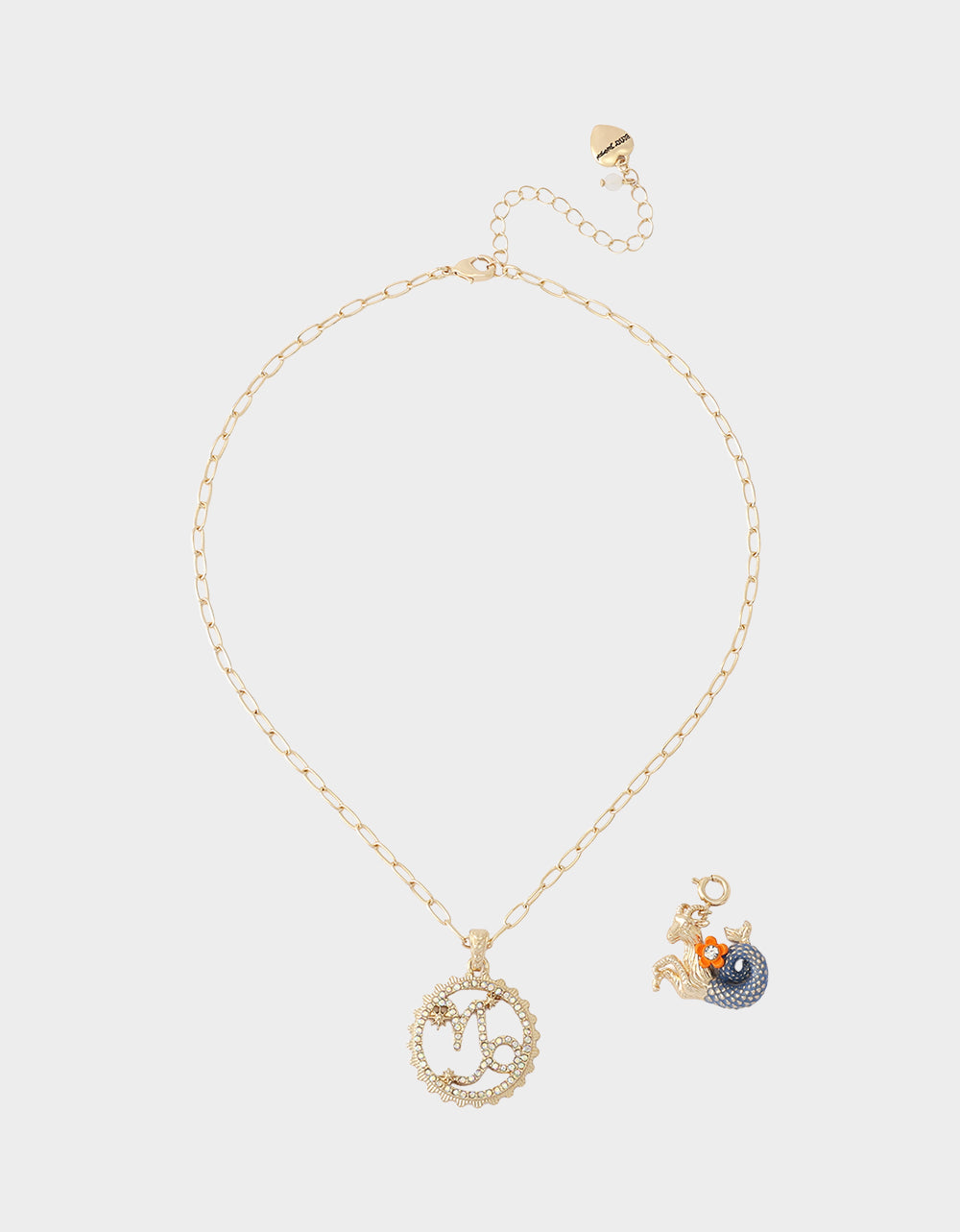 CAPRICORN CHARM PENDANT BLUE - JEWELRY - Betsey Johnson - view 6