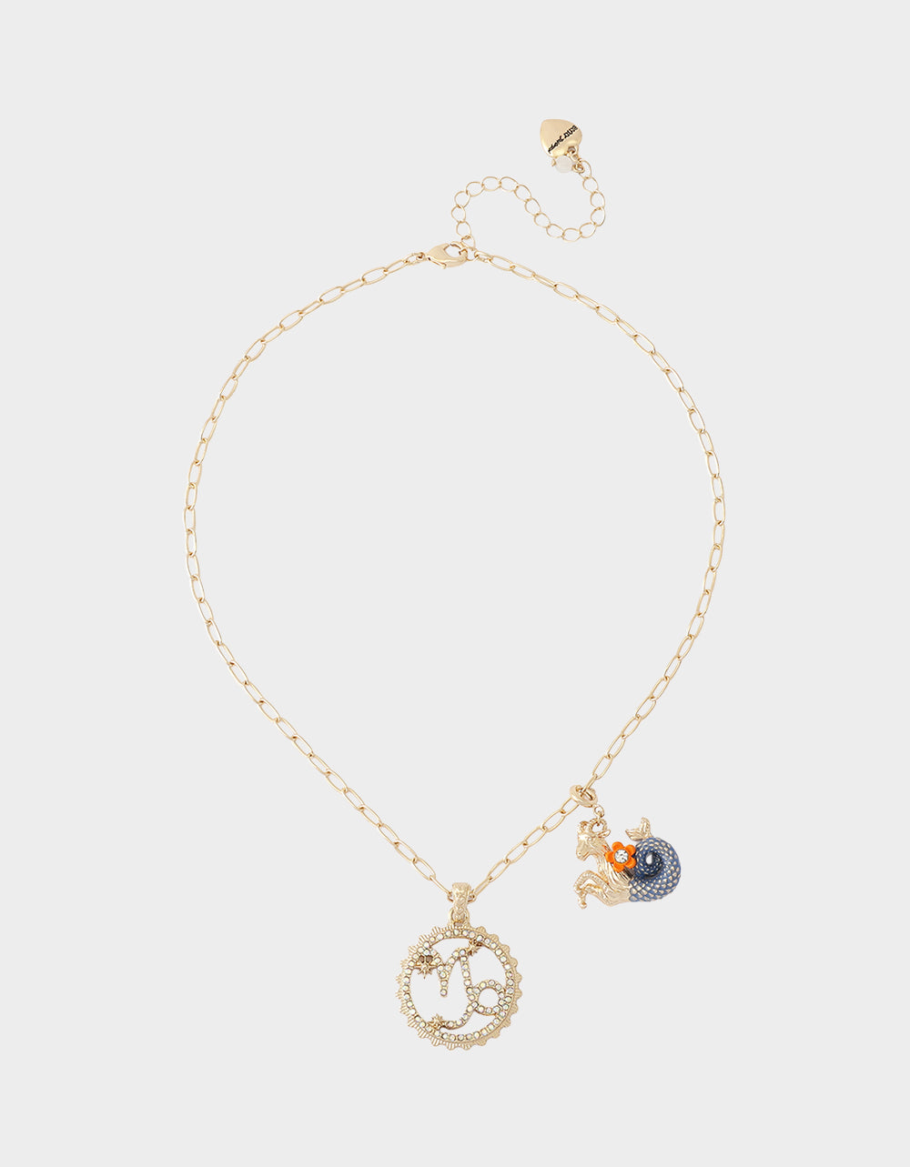 CAPRICORN CHARM PENDANT BLUE - JEWELRY - Betsey Johnson - view 5