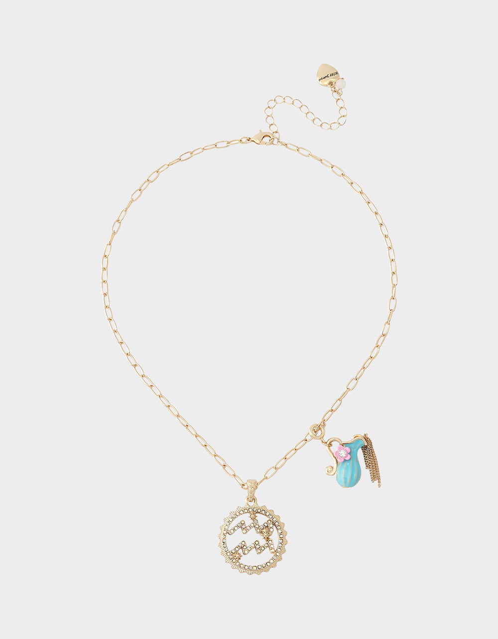 AQUARIUS CHARM PENDANT TURQUOISE - JEWELRY - Betsey Johnson - view 5