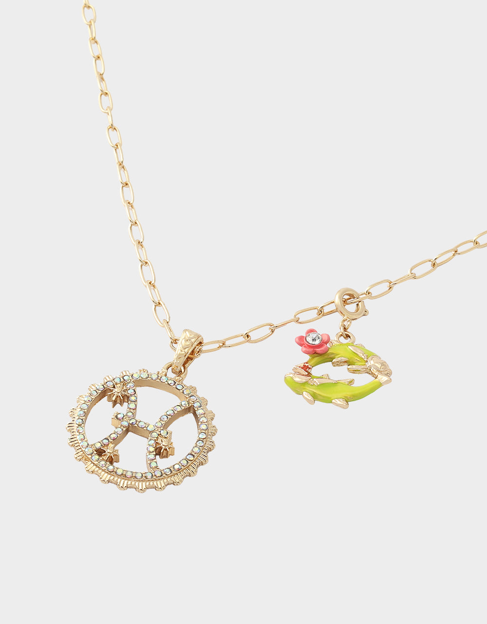PISCES CHARM PENDANT YELLOW - JEWELRY - Betsey Johnson - view 2