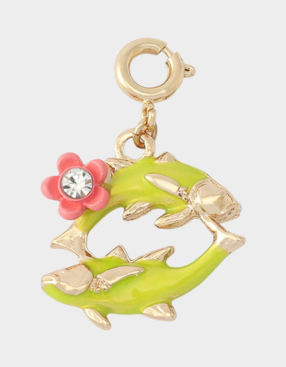PISCES CHARM PENDANT YELLOW - JEWELRY - Betsey Johnson