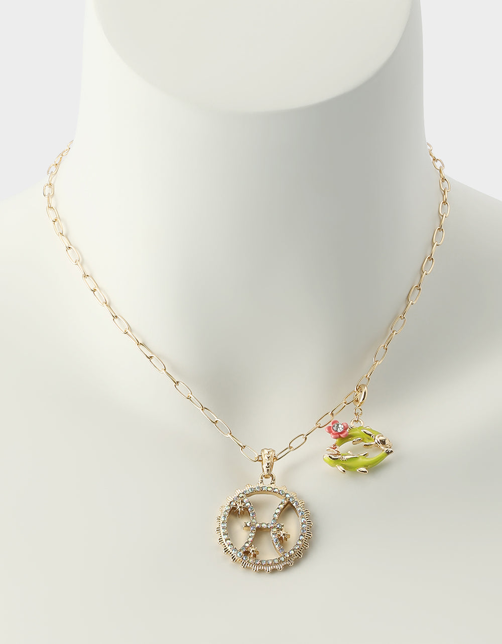 PISCES CHARM PENDANT YELLOW - JEWELRY - Betsey Johnson - view 7