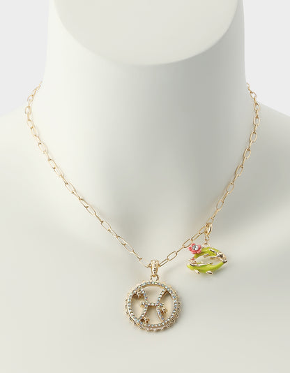 PISCES CHARM PENDANT YELLOW - JEWELRY - Betsey Johnson