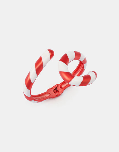 CANDY CANE BYPASS BRACELET RED - JEWELRY - Betsey Johnson