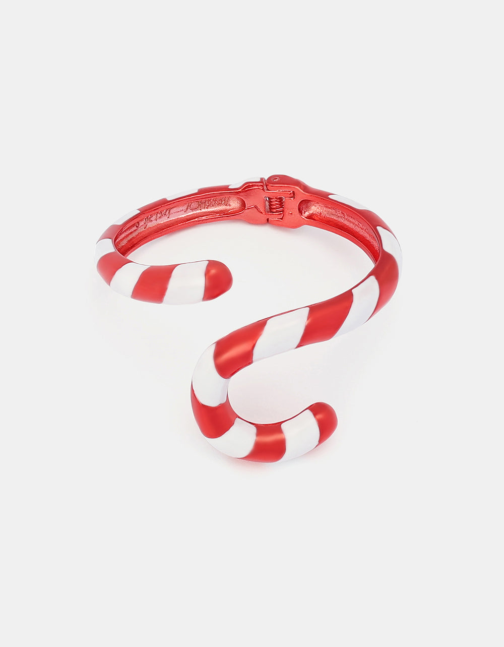 CANDY CANE BYPASS BRACELET RED - JEWELRY - Betsey Johnson