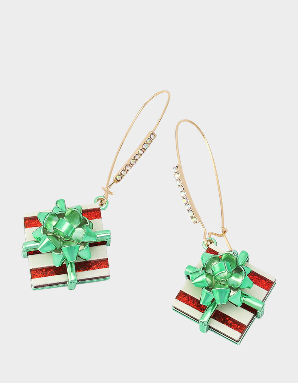 PRESENT SHEPHERD HOOK EARRINGS GREEN - JEWELRY - Betsey Johnson - view 2